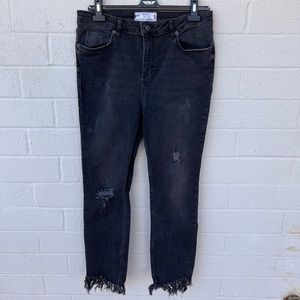 Black free people skinny jeans